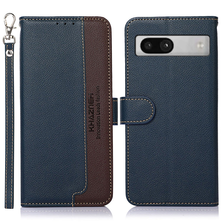 KHAZNEH Litchi Texture Leather RFID Phone Case, For Google Pixel 7a, For Xiaomi Redmi Note 12 4G Global, For Samsung Galaxy M14 5G