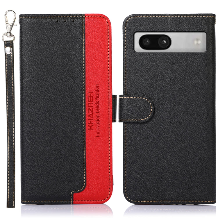 KHAZNEH Litchi Texture Leather RFID Phone Case, For Google Pixel 7a, For Xiaomi Redmi Note 12 4G Global, For Samsung Galaxy M14 5G