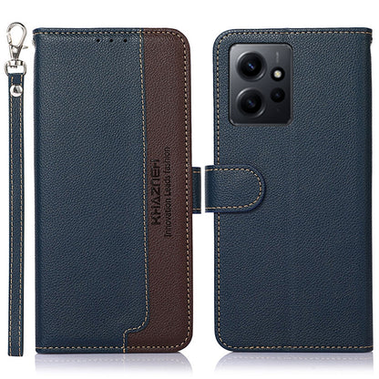 KHAZNEH Litchi Texture Leather RFID Phone Case, For Google Pixel 7a, For Xiaomi Redmi Note 12 4G Global, For Samsung Galaxy M14 5G
