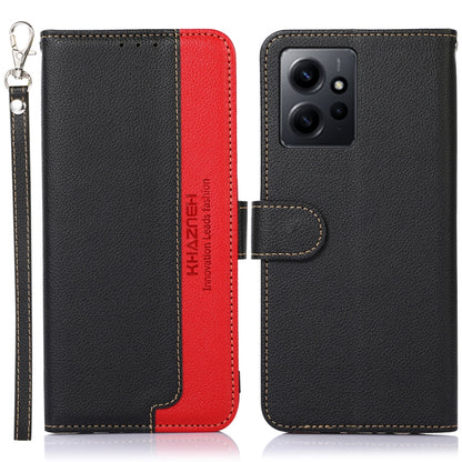 KHAZNEH Litchi Texture Leather RFID Phone Case, For Google Pixel 7a, For Xiaomi Redmi Note 12 4G Global, For Samsung Galaxy M14 5G