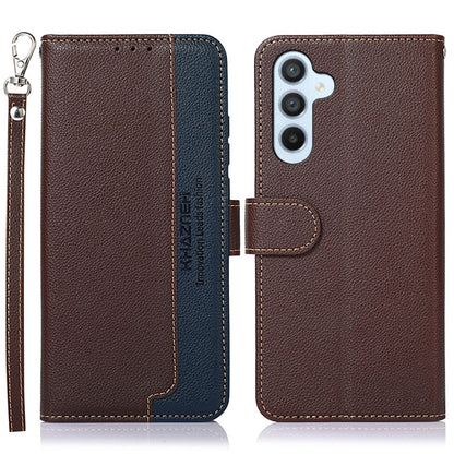 KHAZNEH Litchi Texture Leather RFID Phone Case, For Google Pixel 7a, For Xiaomi Redmi Note 12 4G Global, For Samsung Galaxy M14 5G