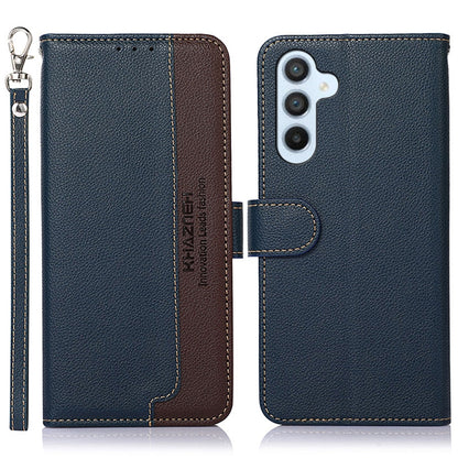 KHAZNEH Litchi Texture Leather RFID Phone Case, For Google Pixel 7a, For Xiaomi Redmi Note 12 4G Global, For Samsung Galaxy M14 5G