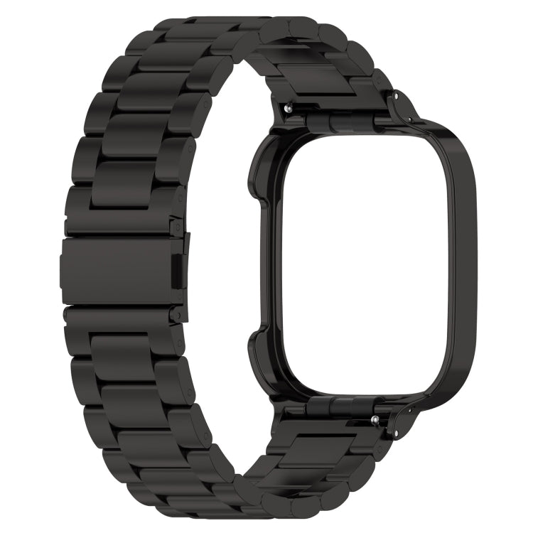 2 in 1 Three-bead Metal Watch Band with Watch Frame, For Xiaomi Redmi Watch 3 / Mi Watch Lite 3