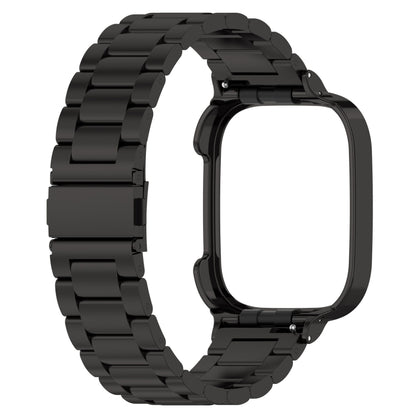 2 in 1 Three-bead Metal Watch Band with Watch Frame, For Xiaomi Redmi Watch 3 / Mi Watch Lite 3