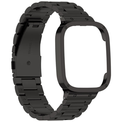 2 in 1 Three-bead Metal Watch Band with Watch Frame, For Xiaomi Redmi Watch 3 / Mi Watch Lite 3