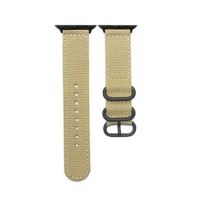 Black Buckle Canvas Watch Band, For Apple Watch Series 8&7 41mm, For Apple Watch Series 8&7 45mm