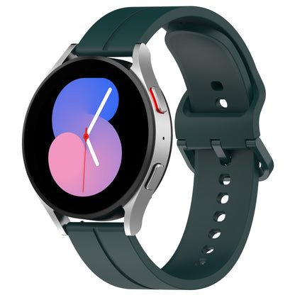 Universal Flat Head Groove Silicone Watch Band, 20mm, 22mm