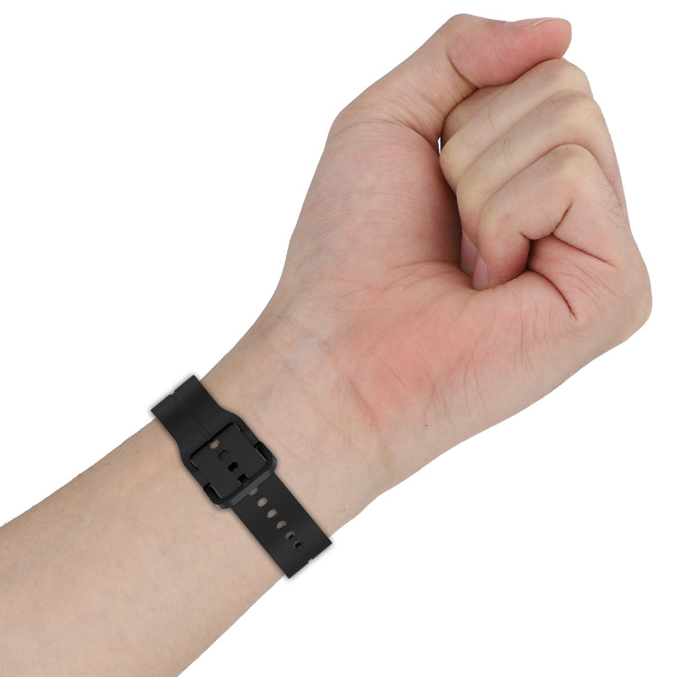 Universal Flat Head Groove Silicone Watch Band, 20mm, 22mm