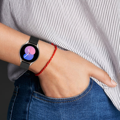 Universal Flat Head Groove Silicone Watch Band, 20mm, 22mm