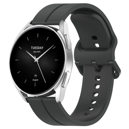 Universal Flat Head Groove Silicone Watch Band, 20mm, 22mm