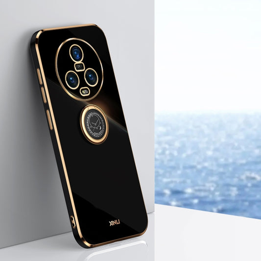 XINLI Straight Edge 6D Electroplate TPU Phone Case with Ring Holder, For Honor Magic5 5G, For Honor Magic5 Pro 5G, For Honor X7a 2023, For Honor X8a 2023, For Honor X9a 5G, For Huawei nova Y61, For OnePlus 11, For OnePlus Ace 2, For Realme GT Neo 5