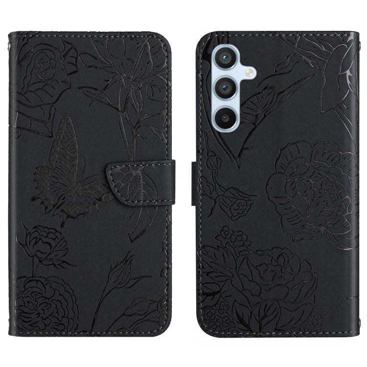 Skin Feel Butterfly Peony Embossed Leather Phone Case, For Google Pixel 7A, For Samsung Galaxy M14 5G