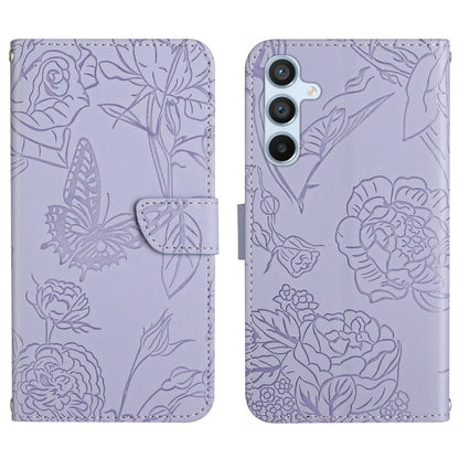 Skin Feel Butterfly Peony Embossed Leather Phone Case, For Google Pixel 7A, For Samsung Galaxy M14 5G