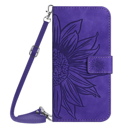 Skin Feel Sun Flower Pattern Flip Leather Phone Case with Lanyard, For Google Pixel 7A, For Samsung Galaxy M14 5G