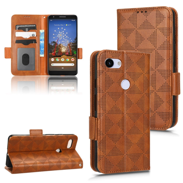 Symmetrical Triangle Leather Phone Case, For Infinix Hot 12i, For Google Pixel 3 Lite / 3a, For Google Pixel 3 Lite XL / 3a XL, For Google Pixel 3 XL, For Google Pixel 3, For Google Pixel 4 XL, For Google Pixel 4a 4G, For Google Pixel 4a 5G            ...