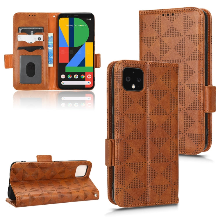 Symmetrical Triangle Leather Phone Case, For Infinix Hot 12i, For Google Pixel 3 Lite / 3a, For Google Pixel 3 Lite XL / 3a XL, For Google Pixel 3 XL, For Google Pixel 3, For Google Pixel 4 XL, For Google Pixel 4a 4G, For Google Pixel 4a 5G            ...