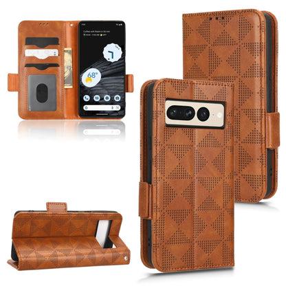 Symmetrical Triangle Leather Phone Case, For Infinix Hot 12i, For Google Pixel 3 Lite / 3a, For Google Pixel 3 Lite XL / 3a XL, For Google Pixel 3 XL, For Google Pixel 3, For Google Pixel 4 XL, For Google Pixel 4a 4G, For Google Pixel 4a 5G            ...