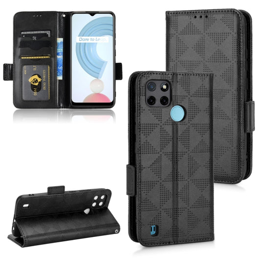 Symmetrical Triangle Leather Phone Case, For Realme C21Y / C25Y, For Realme 8i, For Realme 9 Pro / 9 5G / Q5, For Realme 9 Pro+ / 9 4G, For Realme 9i / OPPO A36 / A76 / A96 4G, For Realme 10 4G, For Realme 10 Pro+, For Realme 10 Pro, For Realme C30 4G