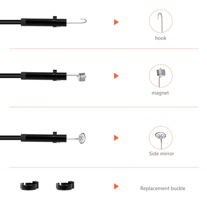 P130 4.3 inch Dual Camera with Screen Endoscope, 2m, 5m, 10m