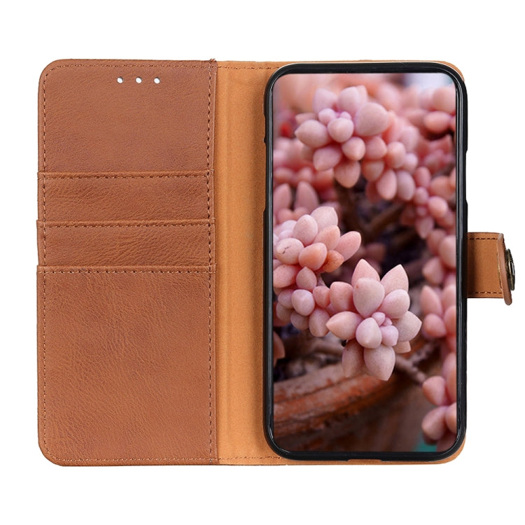 KHAZNEH Cowhide Texture Horizontal Flip Leather Phone Case, For Google Pixel 7a, For Xiaomi Redmi Note 12 4G Global