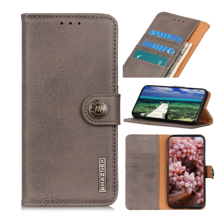 KHAZNEH Cowhide Texture Horizontal Flip Leather Phone Case, For Google Pixel 7a, For Xiaomi Redmi Note 12 4G Global