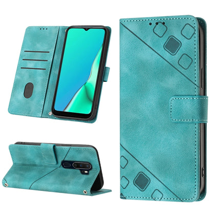 Skin-feel Embossed Leather Phone Case, For OPPO Reno6 5G, For OPPO A9 2020 / A5 2020 / A11X, For OPPO A16 / A54S, For OPPO A16K, For OPPO A57 5G 2022 / Realme V23 / Narzo 50 5G / A77 5G / K10 5G Global / A57 4G / V23i, For OPPO A57E 5G, For OPPO A58 5G...