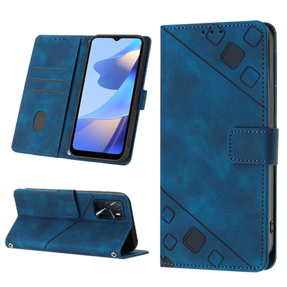 Skin-feel Embossed Leather Phone Case, For OPPO Reno6 5G, For OPPO A9 2020 / A5 2020 / A11X, For OPPO A16 / A54S, For OPPO A16K, For OPPO A57 5G 2022 / Realme V23 / Narzo 50 5G / A77 5G / K10 5G Global / A57 4G / V23i, For OPPO A57E 5G, For OPPO A58 5G...