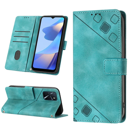 Skin-feel Embossed Leather Phone Case, For OPPO Reno6 5G, For OPPO A9 2020 / A5 2020 / A11X, For OPPO A16 / A54S, For OPPO A16K, For OPPO A57 5G 2022 / Realme V23 / Narzo 50 5G / A77 5G / K10 5G Global / A57 4G / V23i, For OPPO A57E 5G, For OPPO A58 5G...