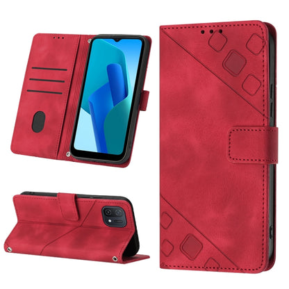 Skin-feel Embossed Leather Phone Case, For OPPO Reno6 5G, For OPPO A9 2020 / A5 2020 / A11X, For OPPO A16 / A54S, For OPPO A16K, For OPPO A57 5G 2022 / Realme V23 / Narzo 50 5G / A77 5G / K10 5G Global / A57 4G / V23i, For OPPO A57E 5G, For OPPO A58 5G...