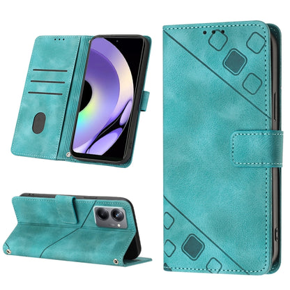 Skin-feel Embossed Leather Phone Case, For OPPO Reno6 5G, For OPPO A9 2020 / A5 2020 / A11X, For OPPO A16 / A54S, For OPPO A16K, For OPPO A57 5G 2022 / Realme V23 / Narzo 50 5G / A77 5G / K10 5G Global / A57 4G / V23i, For OPPO A57E 5G, For OPPO A58 5G...