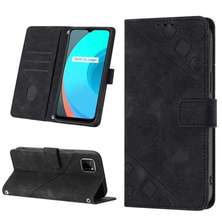 Skin-feel Embossed Leather Phone Case, For OPPO Reno6 5G, For OPPO A9 2020 / A5 2020 / A11X, For OPPO A16 / A54S, For OPPO A16K, For OPPO A57 5G 2022 / Realme V23 / Narzo 50 5G / A77 5G / K10 5G Global / A57 4G / V23i, For OPPO A57E 5G, For OPPO A58 5G...