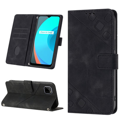 Skin-feel Embossed Leather Phone Case, For OPPO Reno6 5G, For OPPO A9 2020 / A5 2020 / A11X, For OPPO A16 / A54S, For OPPO A16K, For OPPO A57 5G 2022 / Realme V23 / Narzo 50 5G / A77 5G / K10 5G Global / A57 4G / V23i, For OPPO A57E 5G, For OPPO A58 5G...