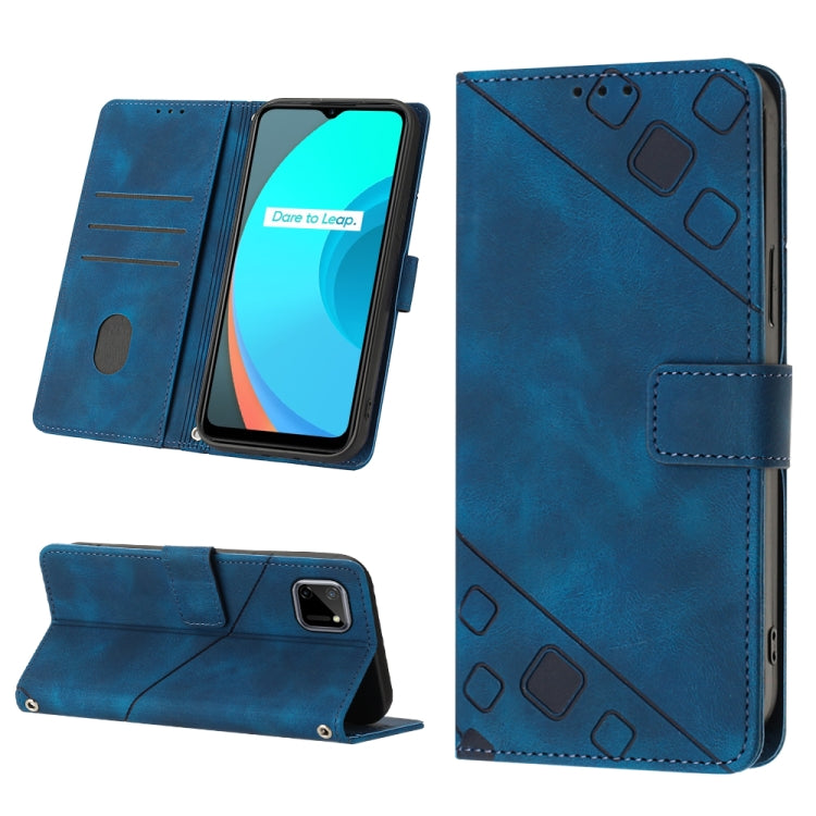 Skin-feel Embossed Leather Phone Case, For OPPO Reno6 5G, For OPPO A9 2020 / A5 2020 / A11X, For OPPO A16 / A54S, For OPPO A16K, For OPPO A57 5G 2022 / Realme V23 / Narzo 50 5G / A77 5G / K10 5G Global / A57 4G / V23i, For OPPO A57E 5G, For OPPO A58 5G...