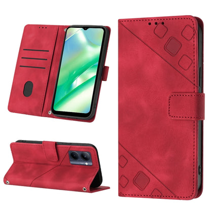 Skin-feel Embossed Leather Phone Case, For OPPO Reno6 5G, For OPPO A9 2020 / A5 2020 / A11X, For OPPO A16 / A54S, For OPPO A16K, For OPPO A57 5G 2022 / Realme V23 / Narzo 50 5G / A77 5G / K10 5G Global / A57 4G / V23i, For OPPO A57E 5G, For OPPO A58 5G...