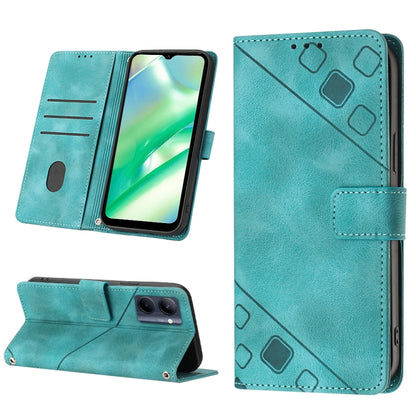 Skin-feel Embossed Leather Phone Case, For OPPO Reno6 5G, For OPPO A9 2020 / A5 2020 / A11X, For OPPO A16 / A54S, For OPPO A16K, For OPPO A57 5G 2022 / Realme V23 / Narzo 50 5G / A77 5G / K10 5G Global / A57 4G / V23i, For OPPO A57E 5G, For OPPO A58 5G...