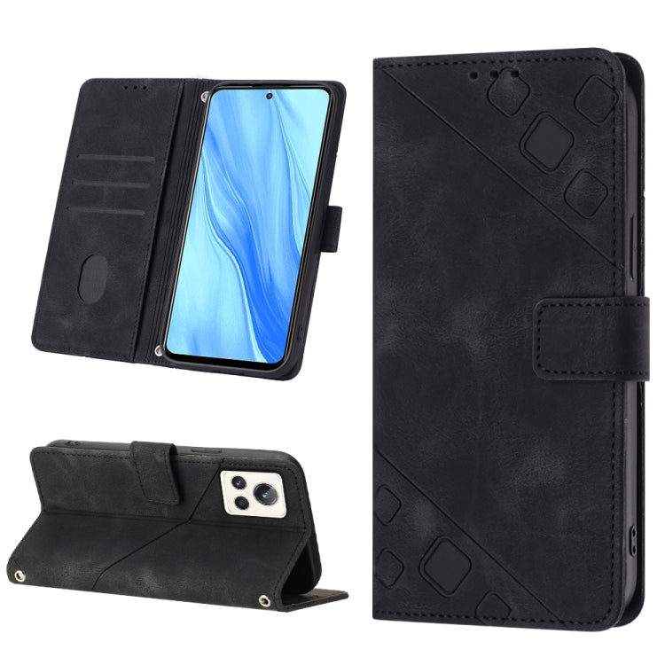 Skin-feel Embossed Leather Phone Case, For OPPO Reno6 5G, For OPPO A9 2020 / A5 2020 / A11X, For OPPO A16 / A54S, For OPPO A16K, For OPPO A57 5G 2022 / Realme V23 / Narzo 50 5G / A77 5G / K10 5G Global / A57 4G / V23i, For OPPO A57E 5G, For OPPO A58 5G...