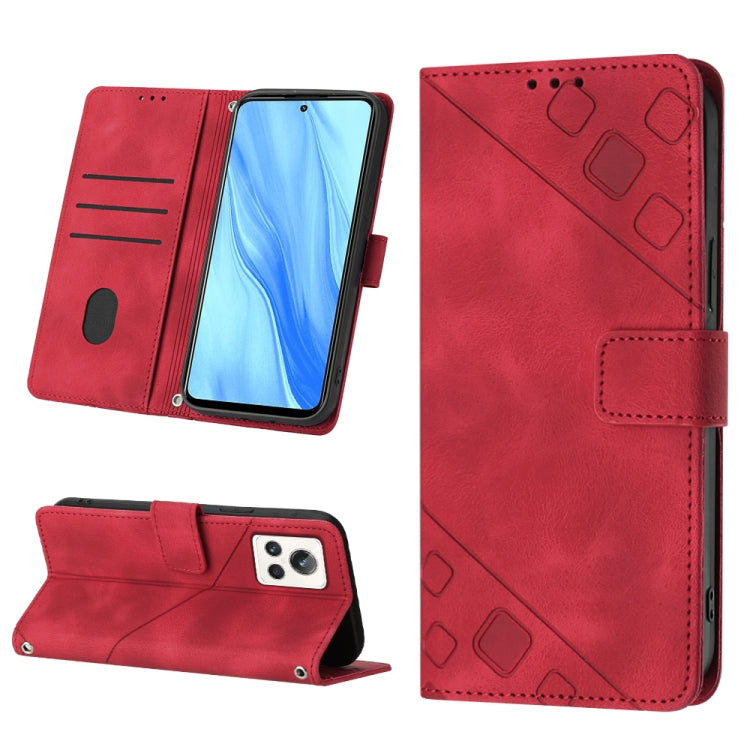 Skin-feel Embossed Leather Phone Case, For OPPO Reno6 5G, For OPPO A9 2020 / A5 2020 / A11X, For OPPO A16 / A54S, For OPPO A16K, For OPPO A57 5G 2022 / Realme V23 / Narzo 50 5G / A77 5G / K10 5G Global / A57 4G / V23i, For OPPO A57E 5G, For OPPO A58 5G...