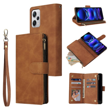 Multifunctional Multi-Card Wallet Phone Leather Case, For Samsung Galaxy A34 5G, For Samsung Galaxy A54 5G, For Xiaomi Redmi Note 12 5G, For Xiaomi Redmi Note 12 Pro 5G, For Xiaomi Redmi Note 12 Pro+ 5G, For Xiaomi 12T / 12T Pro, For Google Pixel 7A