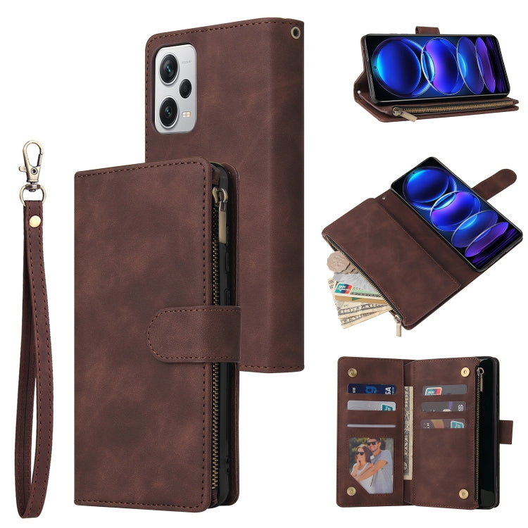 Multifunctional Multi-Card Wallet Phone Leather Case, For Samsung Galaxy A34 5G, For Samsung Galaxy A54 5G, For Xiaomi Redmi Note 12 5G, For Xiaomi Redmi Note 12 Pro 5G, For Xiaomi Redmi Note 12 Pro+ 5G, For Xiaomi 12T / 12T Pro, For Google Pixel 7A