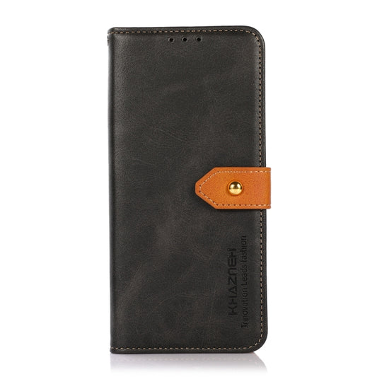 KHAZNEH Dual-color Cowhide Texture Flip Leather Phone Case, For Sony Xperia 1 V, For Sony Xperia 10 V, For Google Pixel 7a, For Xiaomi Redmi Note 12 4G Global