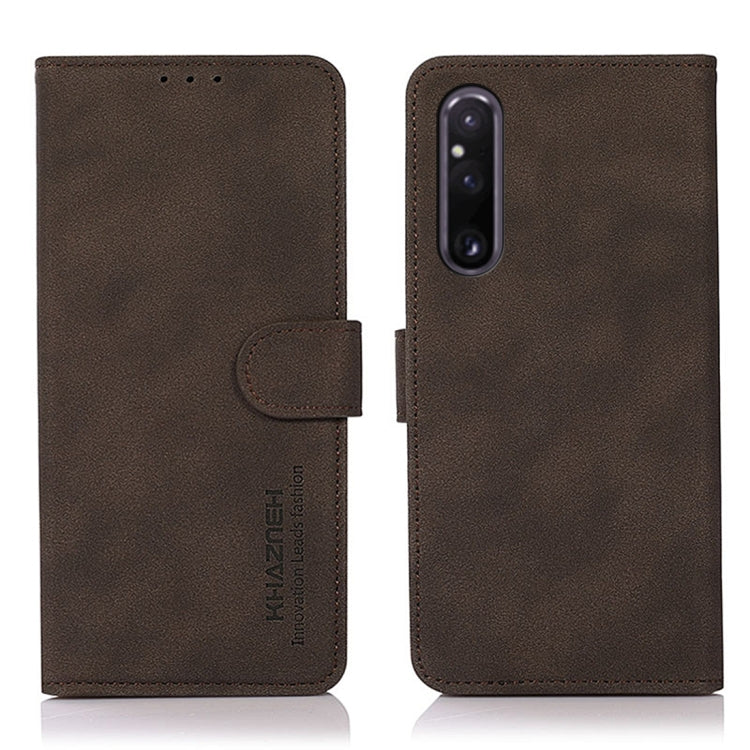KHAZNEH Matte Texture Leather Phone Case, For Sony Xperia 1 V, For Sony Xperia 10 V, For Google Pixel 7a, For Xiaomi Redmi Note 12 4G Global