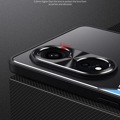 Blade Series TPU + Titanium Alloy Phone Case, For OPPO A1 Pro