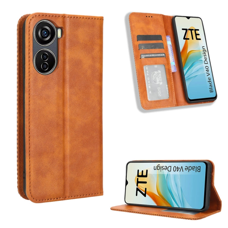 Magnetic Buckle Retro Texture Leather Phone Case, For Samsung Galaxy M13 4G / M23 5G, For Xiaomi 13 Lite / Civi 2 5G, For OnePlus 11R / Ace 2, For OnePlus Ace 2V, For Umidigi A13 Pro 5G, For ZTE Blade A32, For ZTE Blade V40 Design