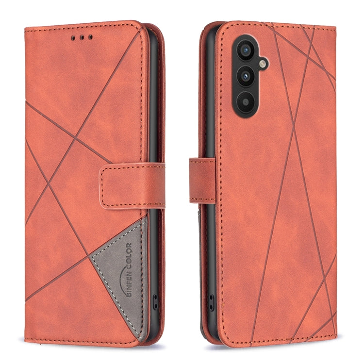 Magnetic Buckle Rhombus Texture Leather Phone Case, For OPPO Find X6 5G, For OPPO Find X6 Pro 5G, For Realme C55, For Xiaomi Redmi Note 12 4G Global, For Samsung Galaxy A24 4G, For Samsung Galaxy M14 5G, For Nokia G22