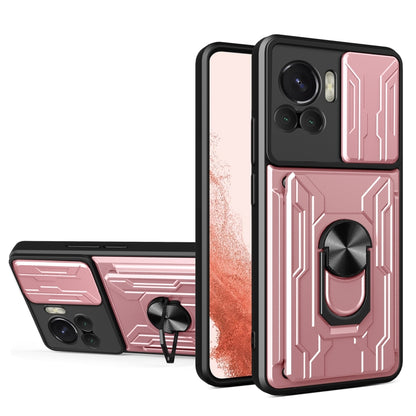 Sliding Camshield TPU+PC Phone Case with Card Slot, For Motorola Edge 30 Ultra 5G, For OPPO A17 4G, For Realme 10 4G, For Samsung Galaxy A14 5G / 4G