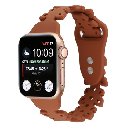 Butterfly Hollow Silicone Watch Band, For Apple Watch Series 8&7 45mm, For Apple Watch Series 8&7 41mm