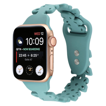 Butterfly Hollow Silicone Watch Band, For Apple Watch Series 8&7 45mm, For Apple Watch Series 8&7 41mm