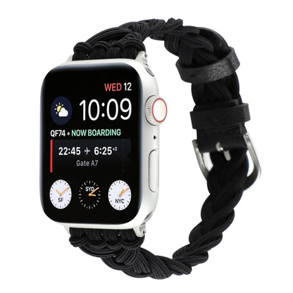 Single Elastic Nylon Braid Watch Band, For Apple Watch Series 8&7 45mm, For Apple Watch Series 8&7 41mm