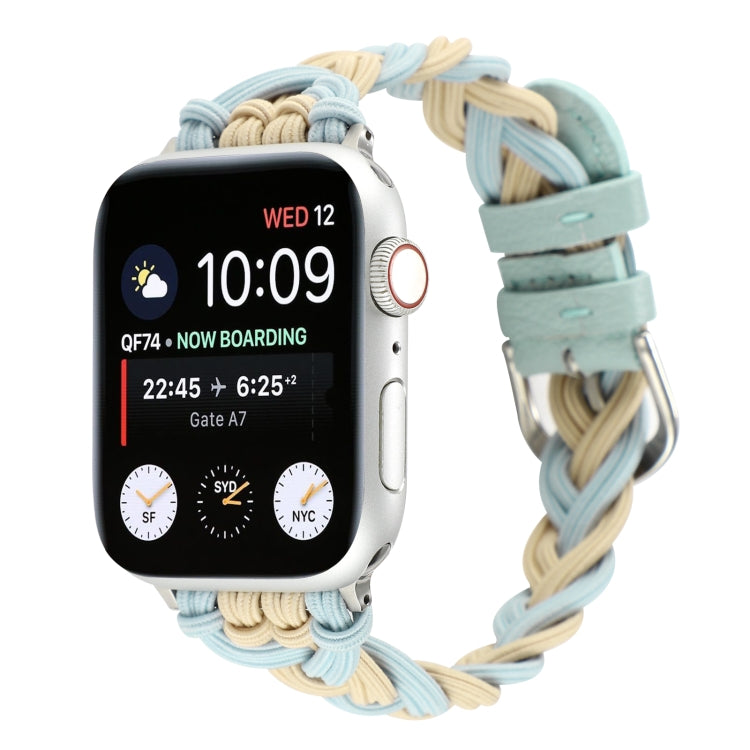 Single Elastic Nylon Braid Watch Band, For Apple Watch Series 8&7 45mm, For Apple Watch Series 8&7 41mm