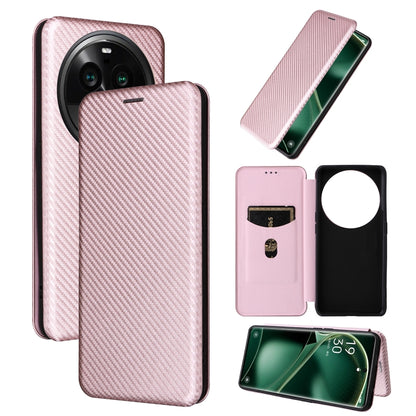 Carbon Fiber Texture Flip Leather Phone Case, For OPPO Find X6, For OPPO Find X6 Pro 5G, For Realme V30 / V30T, For Blackview A85, For Samsung Galaxy M14 5G Global